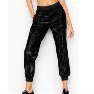 Victoria’s Secret Sport Faux Leather Jogger Sz L